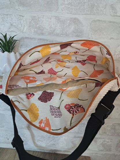 Sac banane Velour de ginkgo