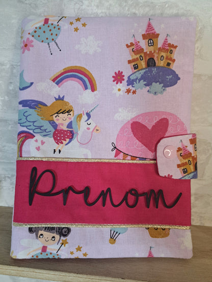 Protège carnet de santé princesse